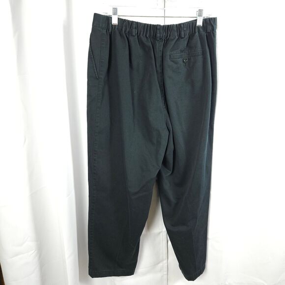 LL Bean Womens 16P Petite 34x26 Navy Blue Original Fit High Rise Pants - Picture 2 of 8